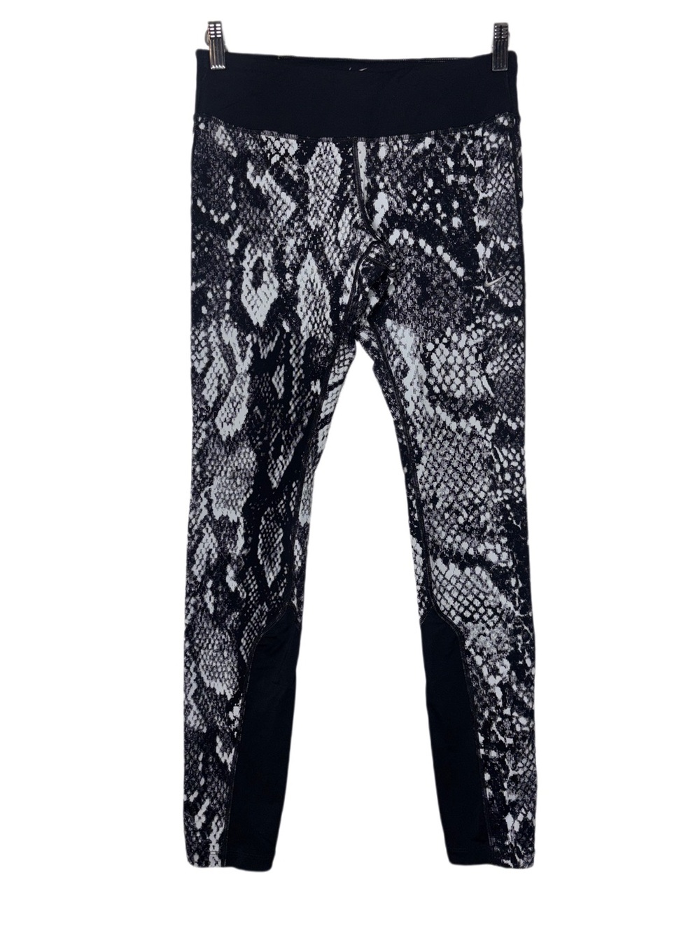 Nike Women's Epic Lux Python Snakeskin Running Tights size medium black/white
